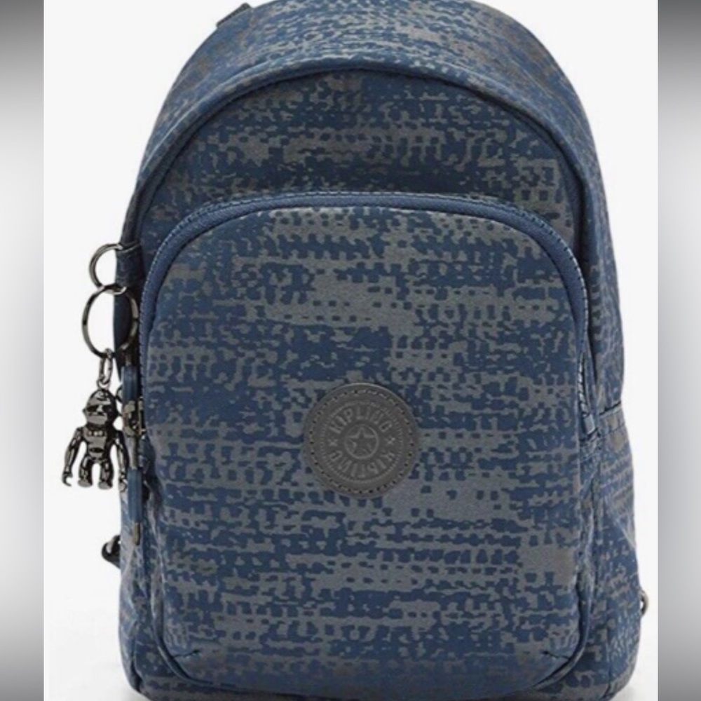 Kipling Blue Eclipse Delia Compact Backpack